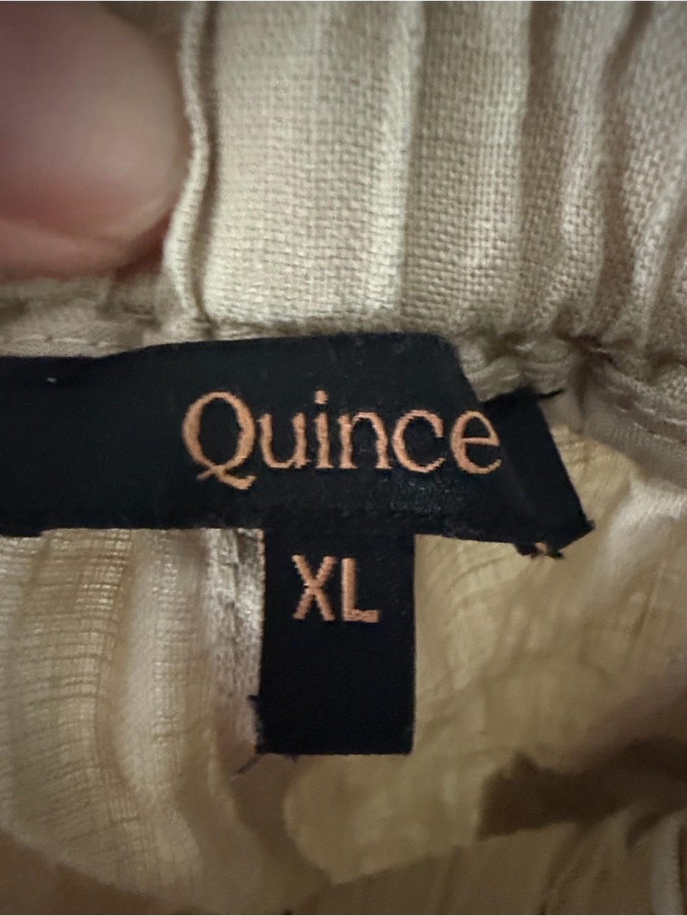 Quince Natural Beige Wide-Leg Linen Pants Size XL 💯Linen - Picture 7 of 10